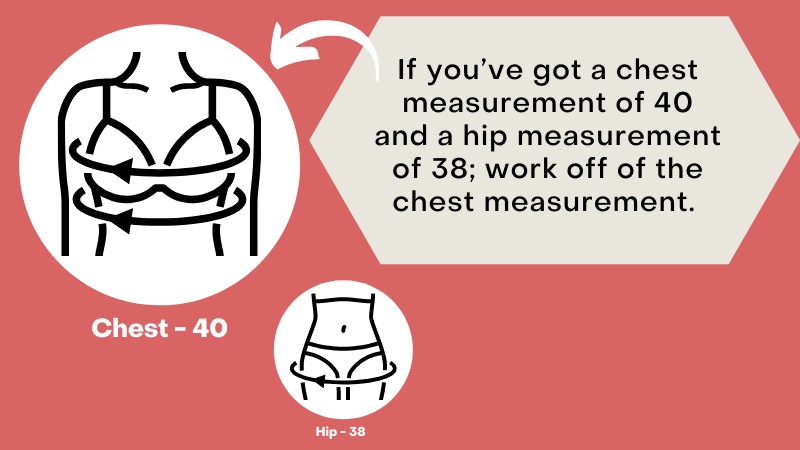 Chest measurement - Women 
