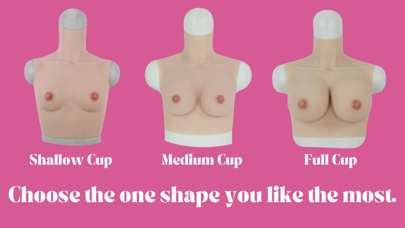 ROANYER X CUP Silicone Breast Forms Fake Boobs Breast Plate For