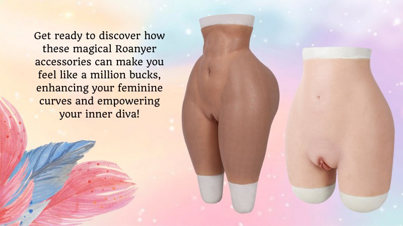 Roanyer Crossdresser Silicone G Cup Breast Form Enhancer + Fake Vagina  Panties
