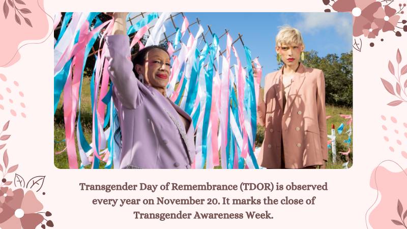 How to Celebrate Transgender Awareness Week & TDOR 2024?