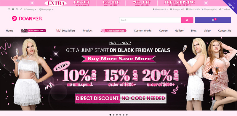 Roanyer Black Friday 2024: A Guide to Massive Savings on Crossdressing Essentials