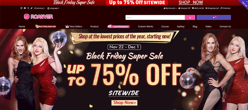 Roanyer Black Friday 2024_ A Guide to Massive Savings on Crossdressing Essentials