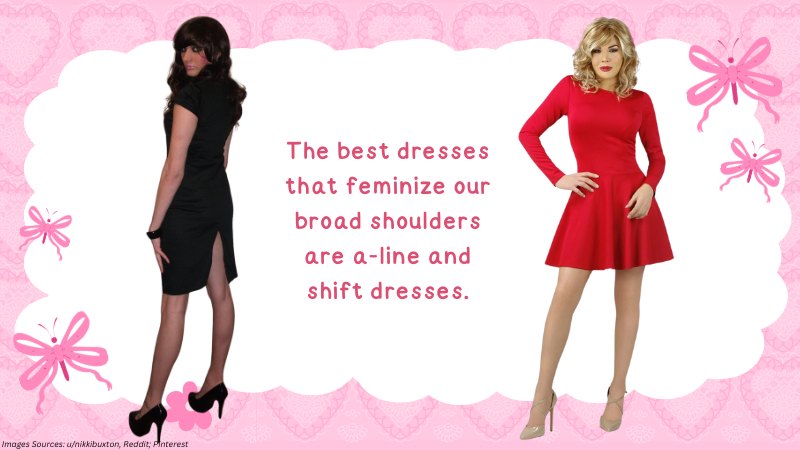 Crossdressing Tips: How to Look more feminine with broad shoulders