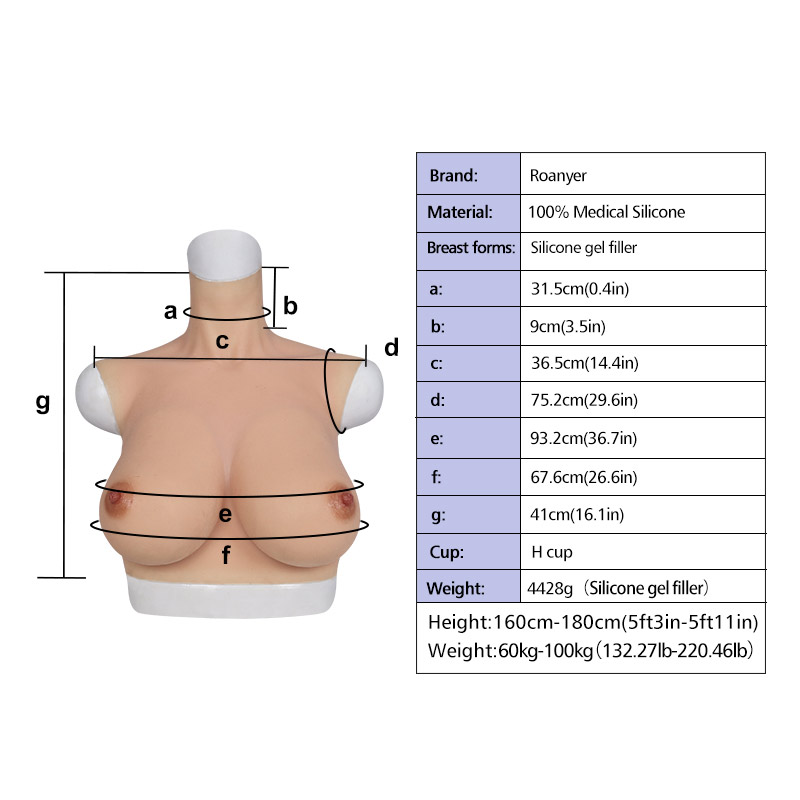 H Cup Breasts East West Shape