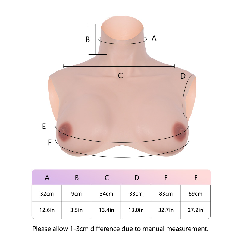 Upgraded B Cup Breasts East West Shape