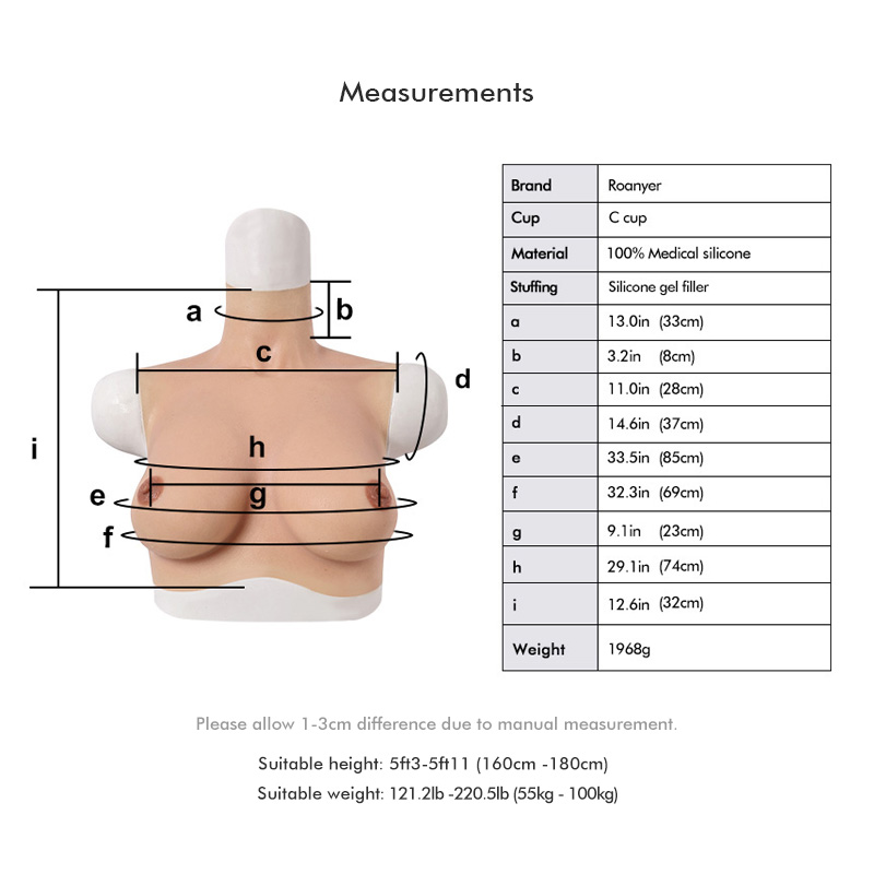 C Cup Breasts East West Shape