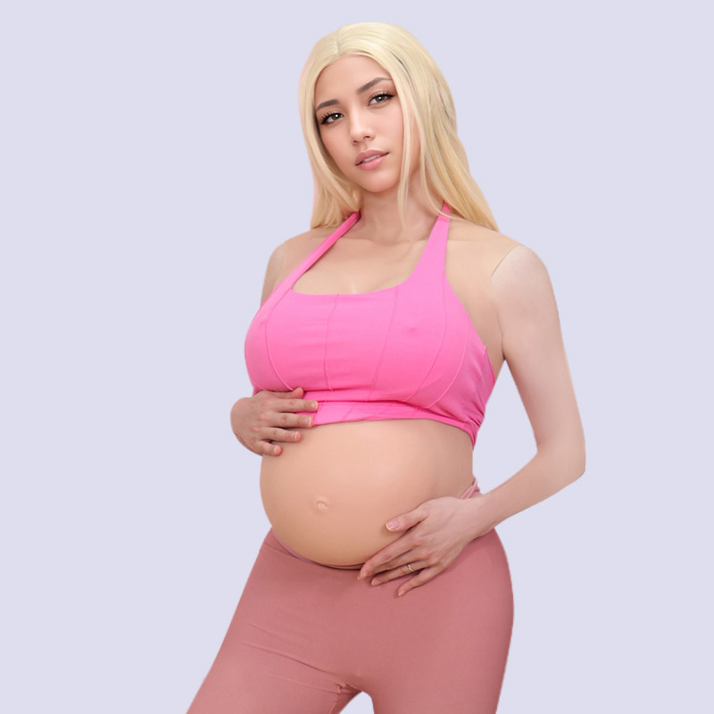 Upgraded Silicone Pregnant Belly with Velcro 6-8 Months