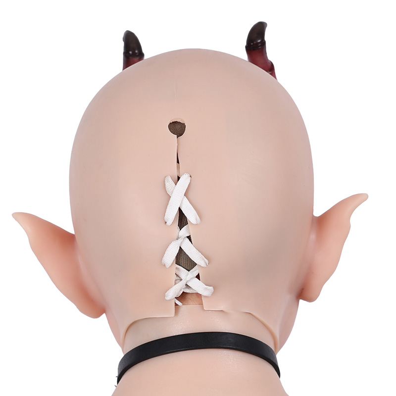 Lilith Succubus Silicone Mask with Lace-up Back