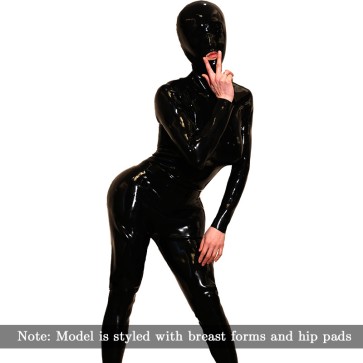 Neck Entry Silicone Catsuit Without Zippers 