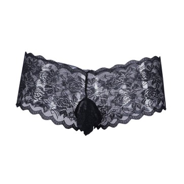 Floral Lace Low Waist Crossdressing Lingerie