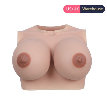 H Cup Breast Forms Round Neck