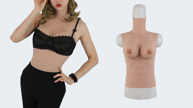 Roanyer Realistic H Cup Silicone Breast Forms for Crossdresser
